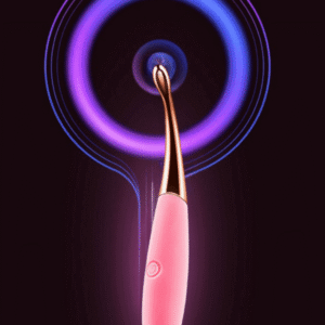 LuxevaX Precision Wand S1: Targeted Deep Tissue Massager - Ergonomic Angled Head & Multi-Frequency Rhythms (Soft Pink)